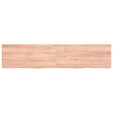 VIDAXL SCHEDA DI BASHBASIN 180X40X (2-6) CM Trattato in legno massiccio marrone chiaro