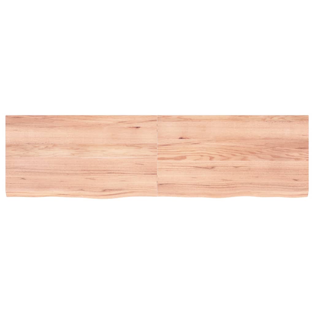 Vidaxx plan de lavabo 180x50x (2-4) cm bois massif traité marron clair