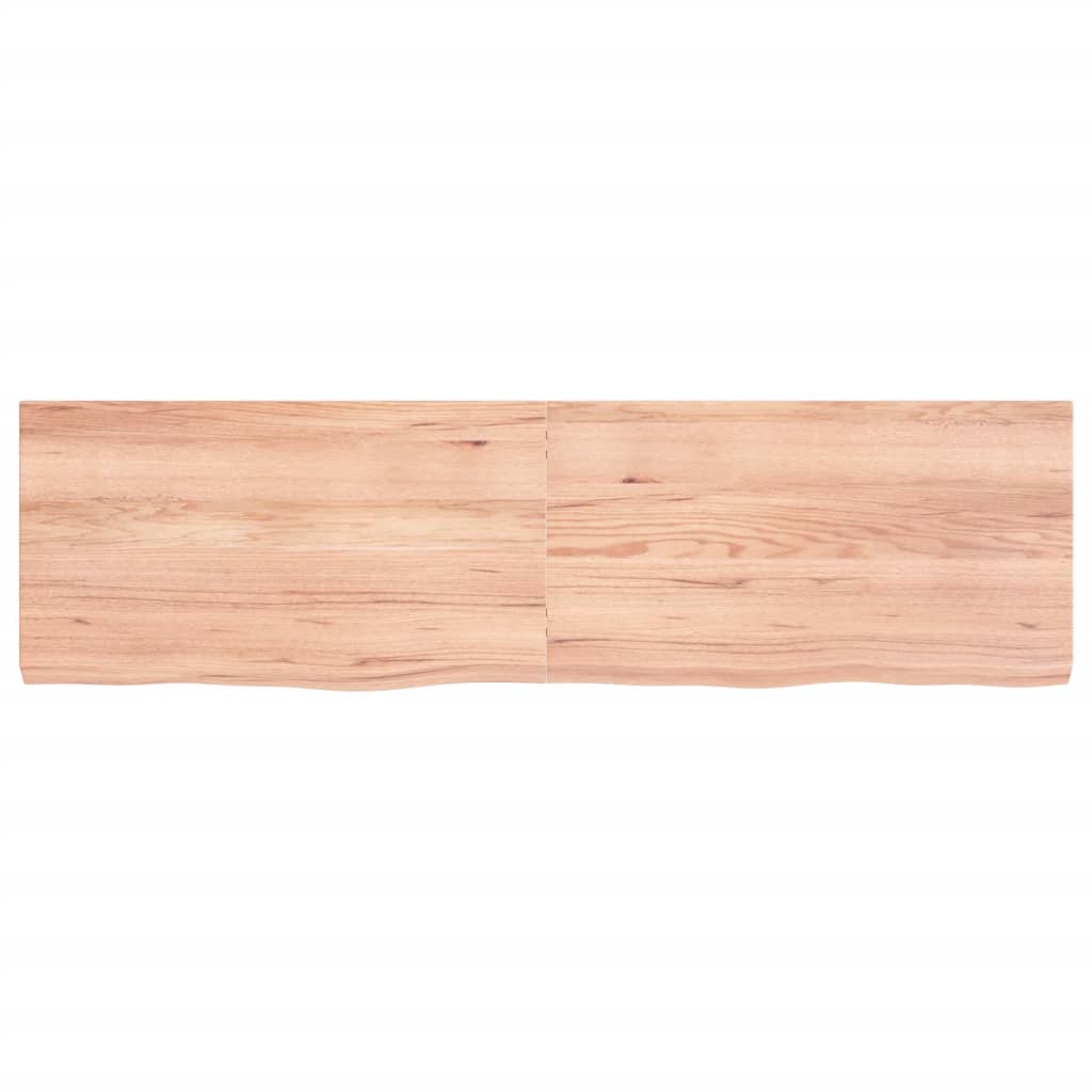Vidaxx plan de lavabo 180x50x (2-6) cm bois massif traité marron clair