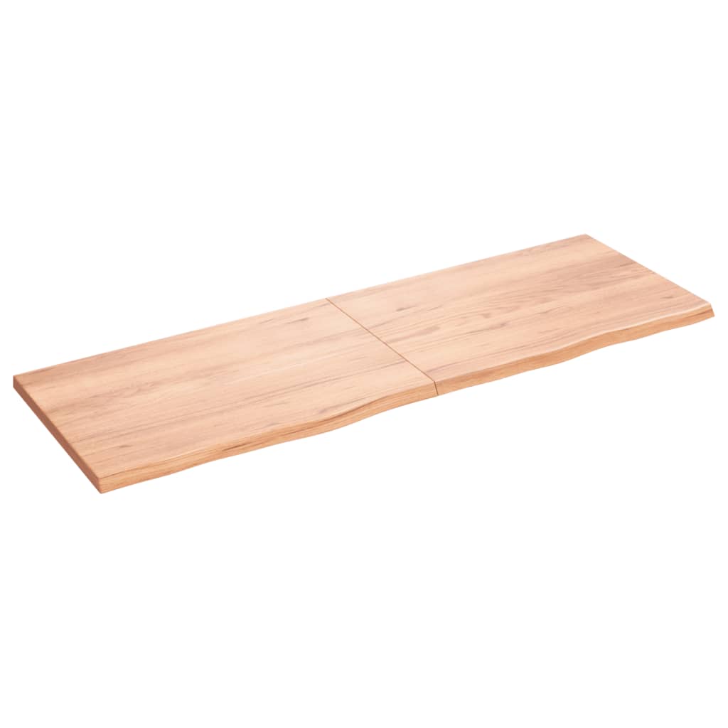 Vidaxx plan de lavabo 180x60x (2-4) cm bois massif traité marron clair