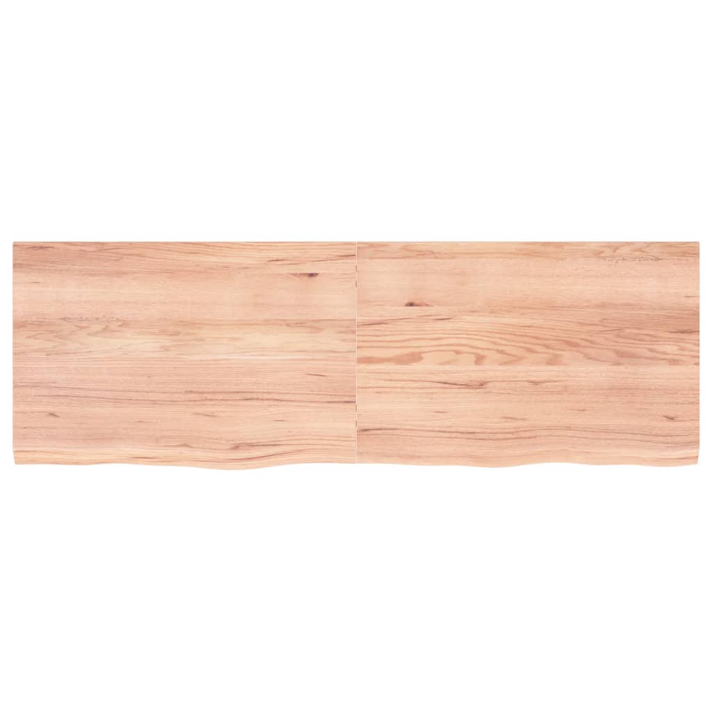 Vidaxx plan de lavabo 180x60x (2-4) cm bois massif traité marron clair