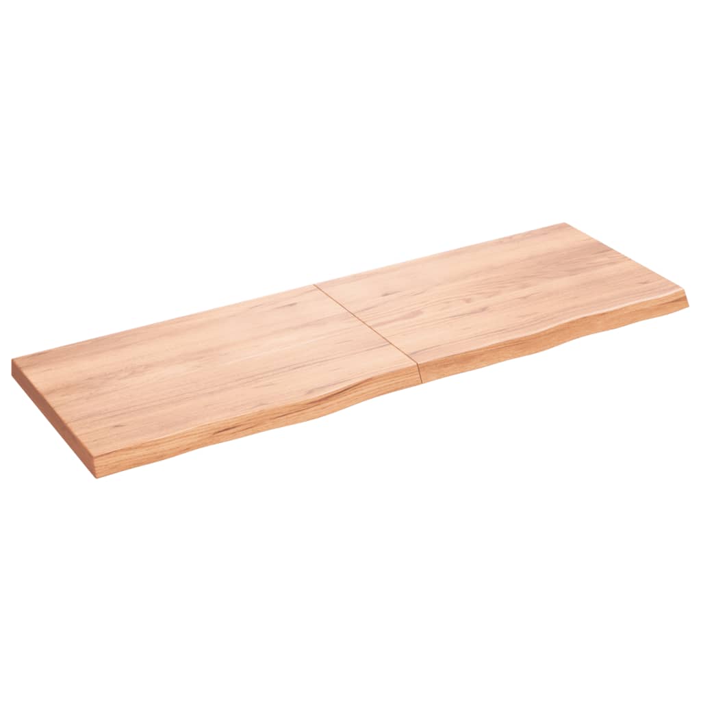 VIDAXL SCHEDA DI BASHBASIN 180X60X (2-6) CM Trattato in legno massiccio marrone chiaro