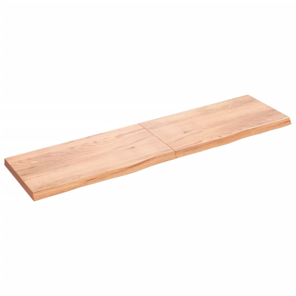 Vidaxx plan de lavabo 200x50x (2-6) cm bois massif traité marron clair