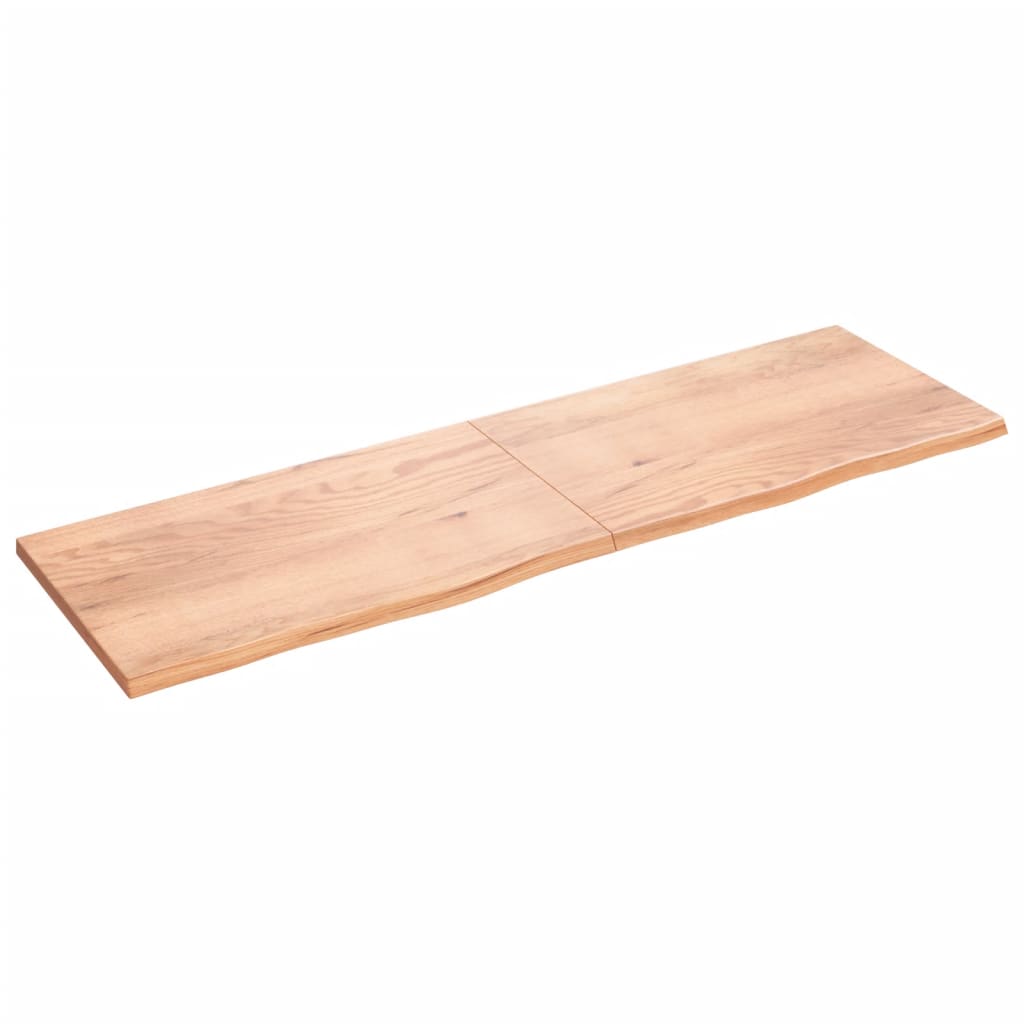 Vidaxx plan de lavabo 200x60x (2-4) cm bois massif traité marron clair