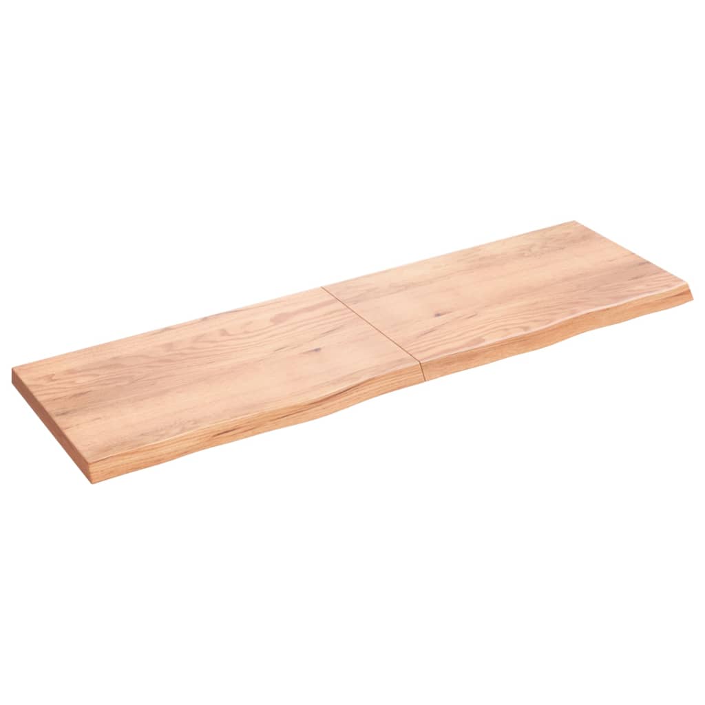 Vidaxx plan de lavabo 200x60x (2-6) cm bois massif traité marron clair