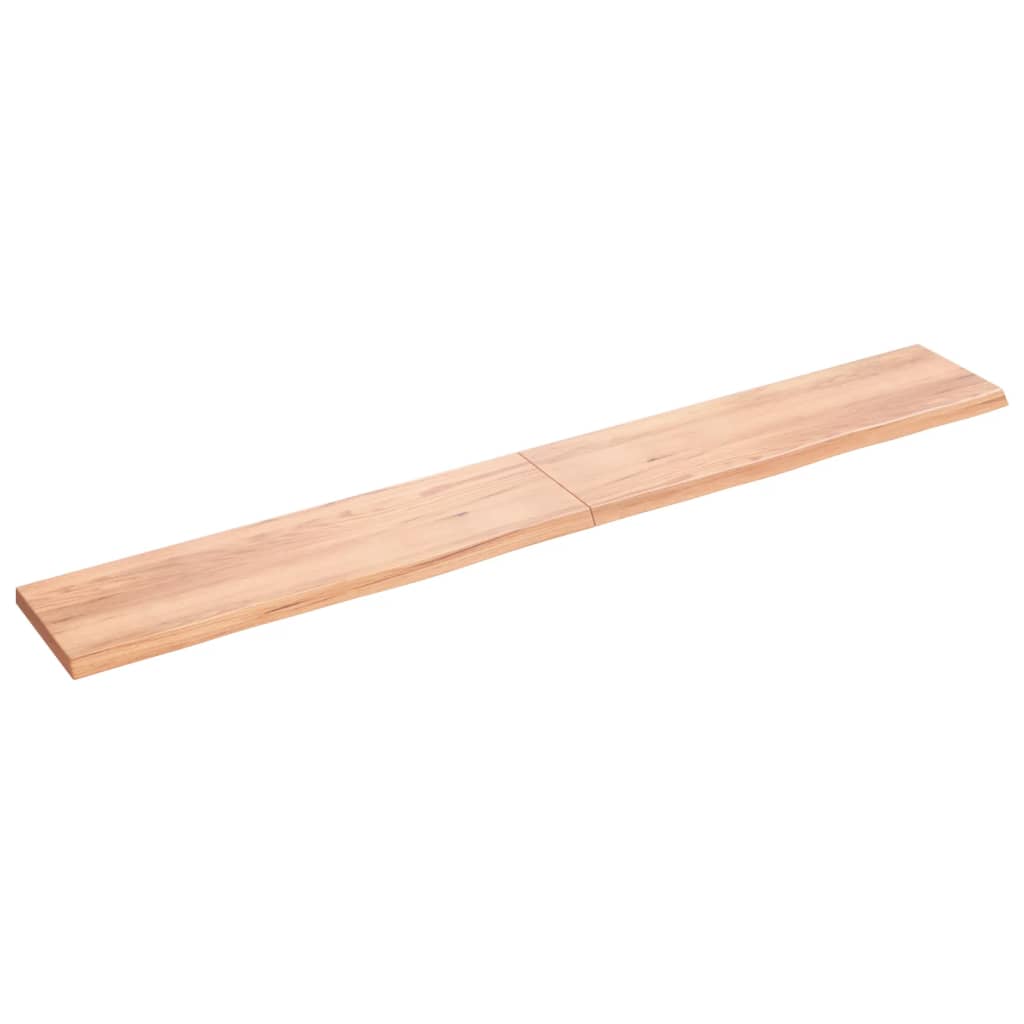 Vidaxx plan de lavabo 220x30x (2-4) cm bois massif traité marron clair