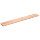 Vidaxx plan de lavabo 220x30x (2-4) cm bois massif traité marron clair