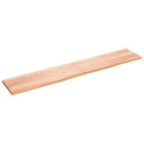 Vidaxx plan de lavabo 220x40x (2-4) cm bois massif traité marron clair