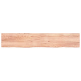 Vidaxx plan de lavabo 220x40x (2-4) cm bois massif traité marron clair