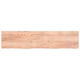 VIDAXL SCHEDA DI BASHBASIN 220X50X (2-4) CM Trattato in legno massiccio marrone chiaro