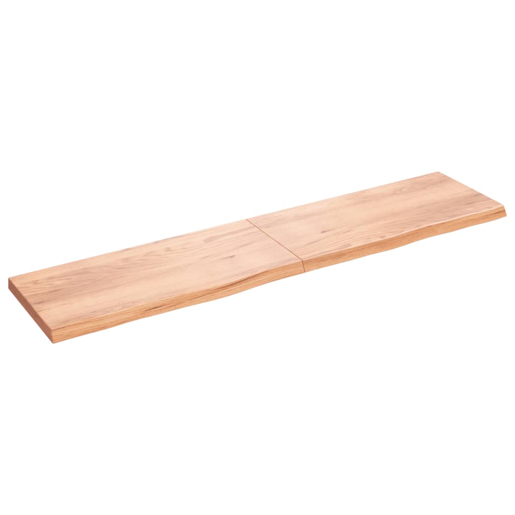 VIDAXL SCHEDA DI BASHBASIN 220X50X (2-6) CM Trattato in legno massiccio chiaro