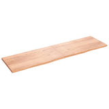 Vidaxx plan de lavabo 220x60x (2-4) cm bois massif traité marron clair