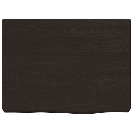 Vidaxx plan de lavabo 40x30x (2-4) cm bois massif traité marron foncé