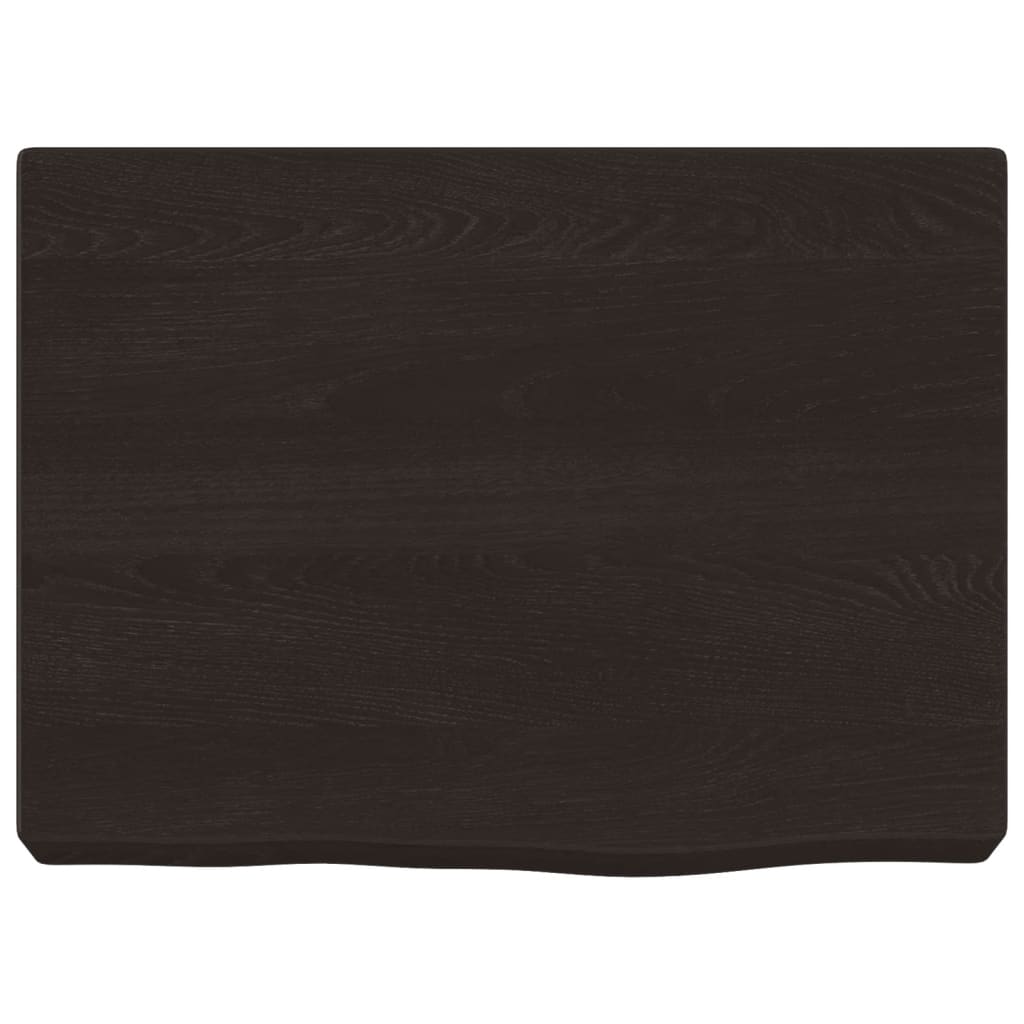 Vidaxx plan de lavabo 40x30x (2-6) cm bois massif traité marron foncé
