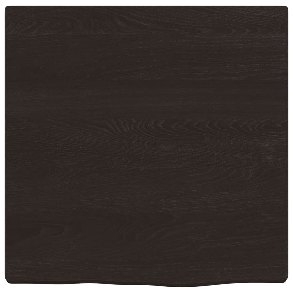 VidaXL Plan de lavabo 40x40x2 cm bois massif traité brun foncé