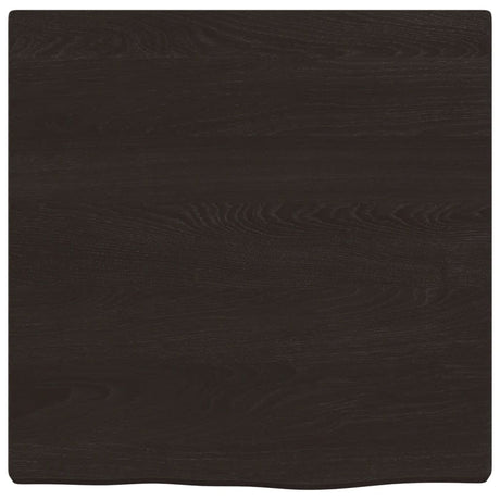VidaXL Plan de lavabo 40x40x2 cm bois massif traité brun foncé