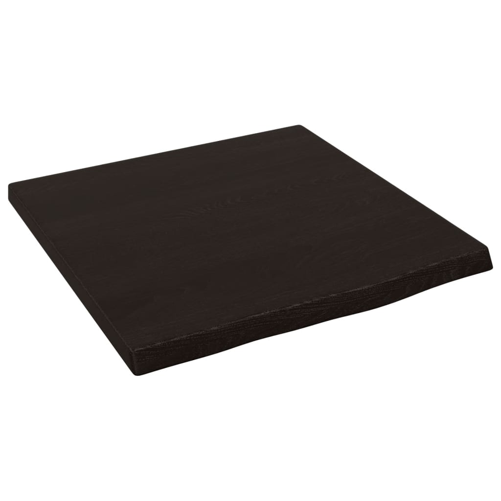 Vidaxx plan de lavabo 40x40x (2-4) cm bois massif traité marron foncé