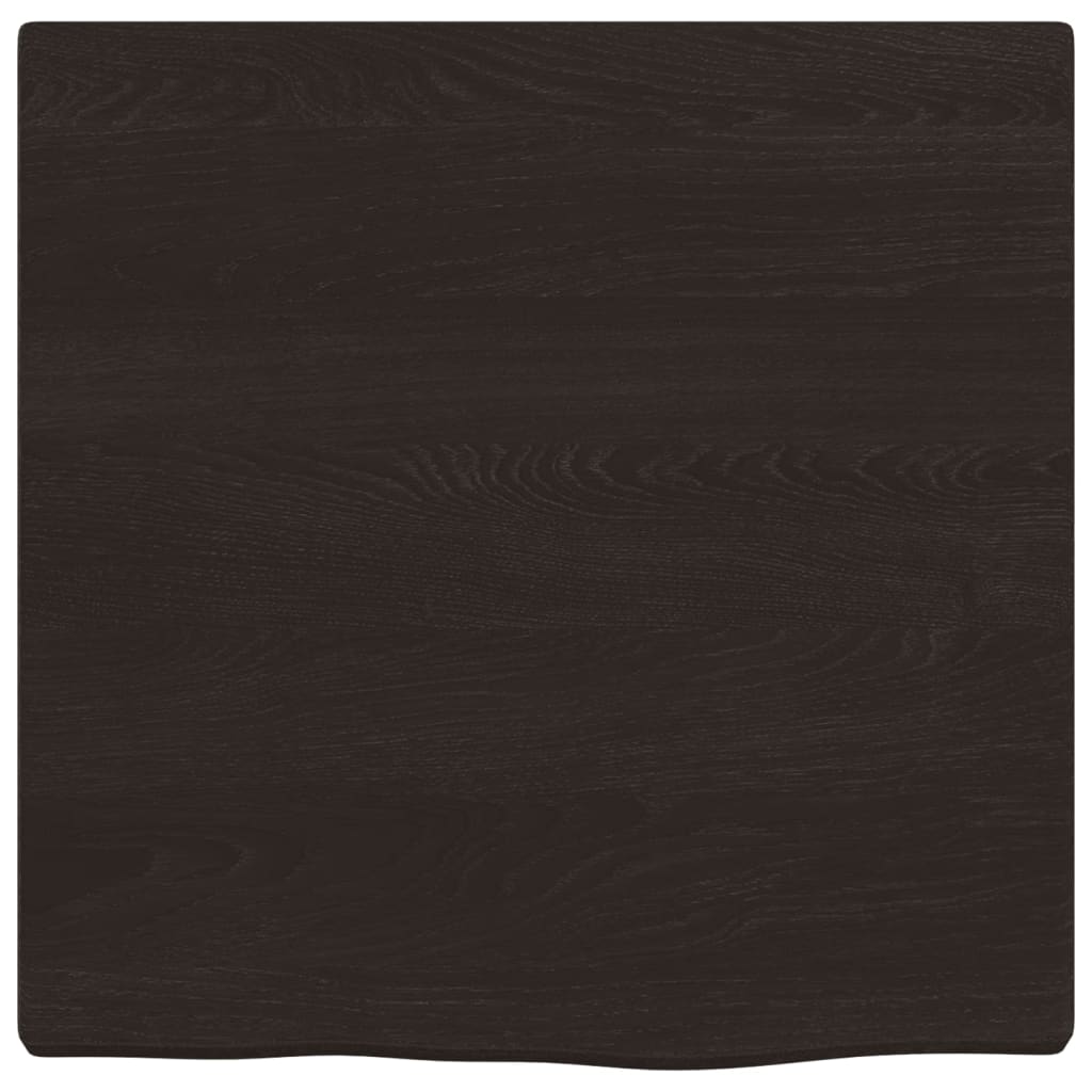 Vidaxx plan de lavabo 40x40x (2-4) cm bois massif traité marron foncé