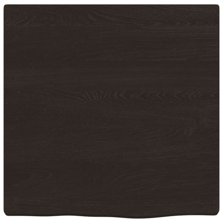 Vidaxx plan de lavabo 40x40x (2-4) cm bois massif traité marron foncé