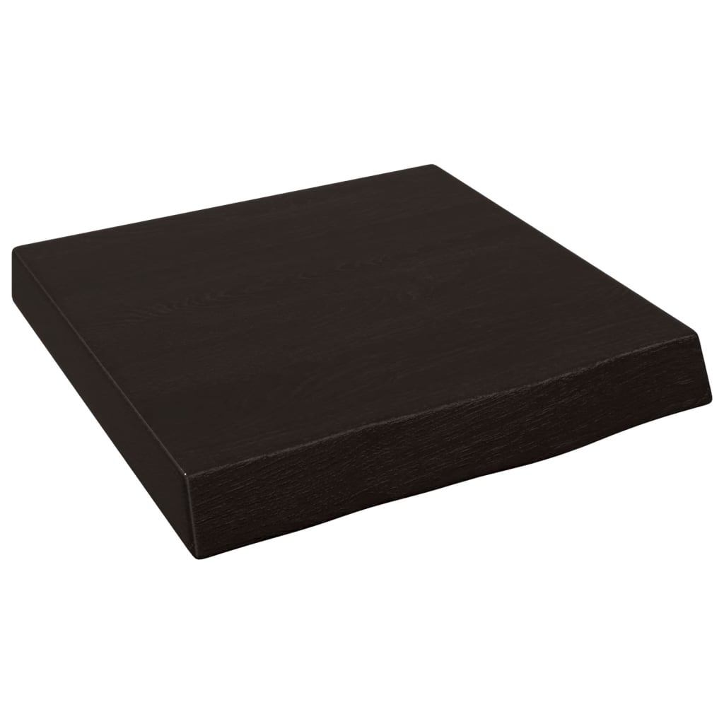 Vidaxx plan de lavabo 40x40x (2-6) cm bois massif traité marron foncé