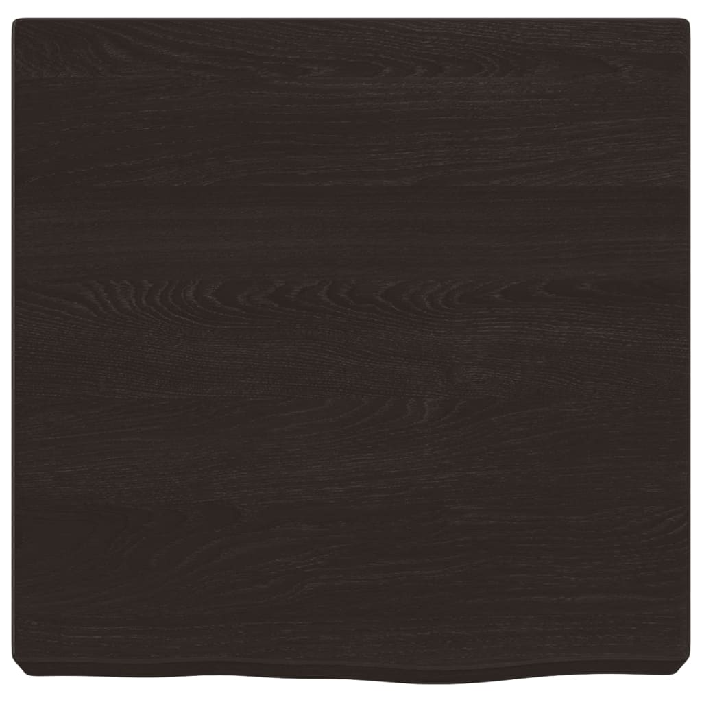Vidaxx plan de lavabo 40x40x (2-6) cm bois massif traité marron foncé