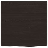 Vidaxx plan de lavabo 40x40x (2-6) cm bois massif traité marron foncé