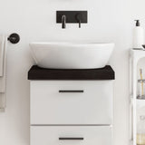 Vidaxx plan de lavabo 40x40x (2-6) cm bois massif traité marron foncé