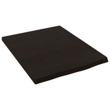 Vidaxx plan de lavabo 40x50x2 cm bois massif traité marron foncé