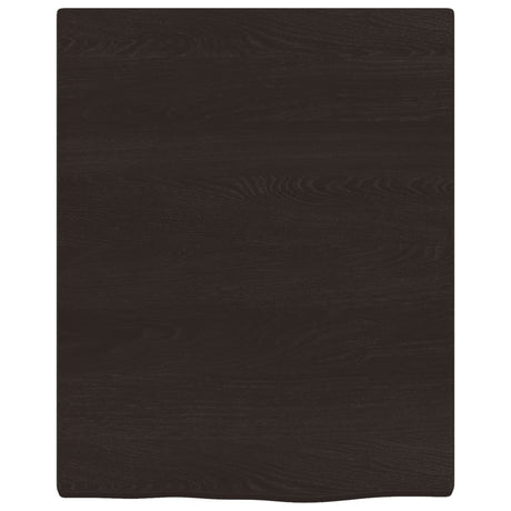Vidaxx plan de lavabo 40x50x2 cm bois massif traité marron foncé