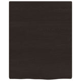 Vidaxx plan de lavabo 40x50x2 cm bois massif traité marron foncé