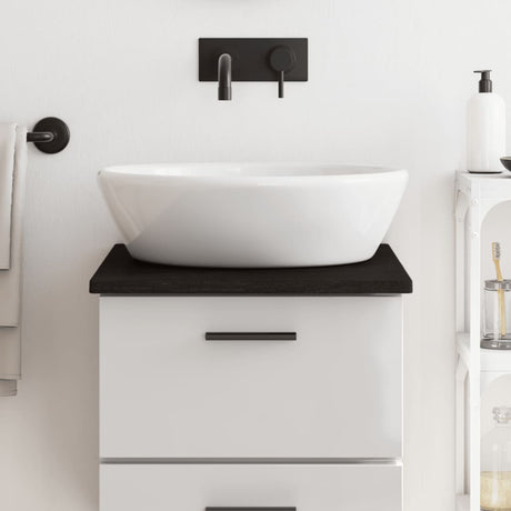 Vidaxx plan de lavabo 40x50x2 cm bois massif traité marron foncé
