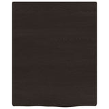 Vidaxx plan de lavabo 40x50x (2-4) cm bois massif traité marron foncé