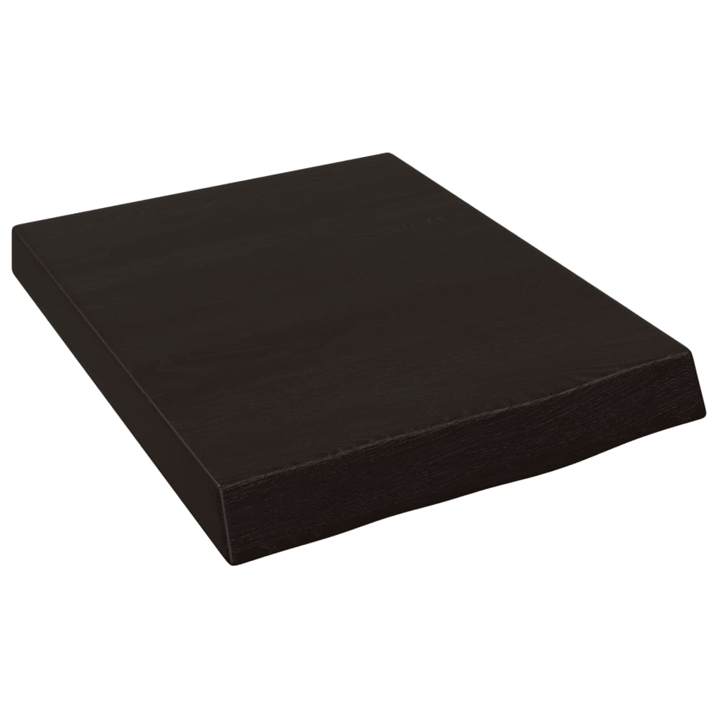 Vidaxx plan de lavabo 40x50x (2-6) cm bois massif traité marron foncé
