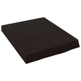 Vidaxx plan de lavabo 40x50x (2-6) cm bois massif traité marron foncé