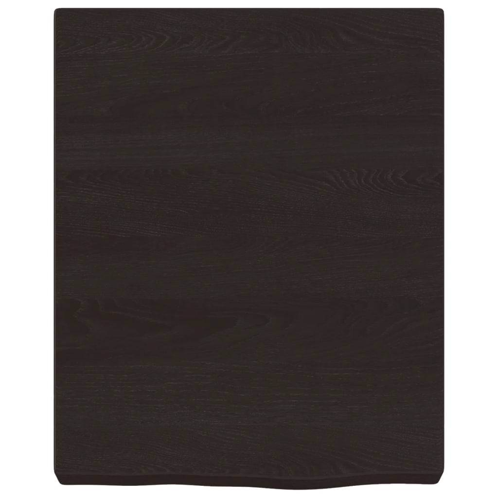Vidaxx plan de lavabo 40x50x (2-6) cm bois massif traité marron foncé