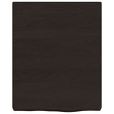 Vidaxx plan de lavabo 40x50x (2-6) cm bois massif traité marron foncé