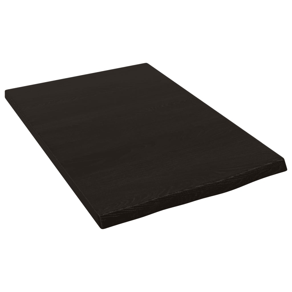 Vidaxx plan de lavabo 40x60x2 cm bois massif traité marron foncé
