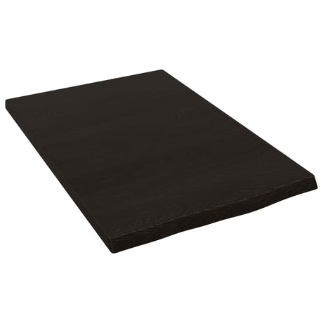 Vidaxx plan de lavabo 40x60x2 cm bois massif traité marron foncé