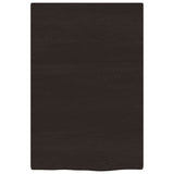 Vidaxx plan de lavabo 40x60x2 cm bois massif traité marron foncé