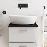 Vidaxx plan de lavabo 40x60x2 cm bois massif traité marron foncé