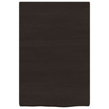 Vidaxx plan de lavabo 40x60x (2-4) cm bois massif traité marron foncé