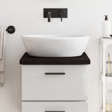 Vidaxx plan de lavabo 40x60x (2-4) cm bois massif traité marron foncé