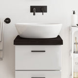 Vidaxx plan de lavabo 40x60x (2-6) cm bois massif traité marron foncé