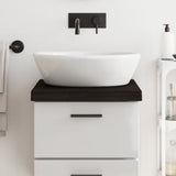 Vidaxl Washbasin Tabella 40x60x (2-6) cm Trattato in legno massiccio marrone scuro