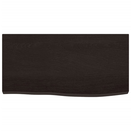 Vidaxx plan de lavabo 60x30x (2-4) cm bois massif traité marron foncé
