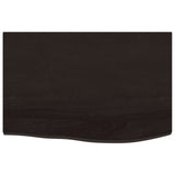 VidaXL Washbasin sheet 60x40x2 cm Treated solid wood dark brown