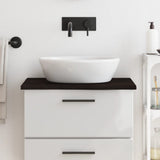 Vidaxl WashBasin Sheet 60x50x2 cm Trdno drva temno rjava