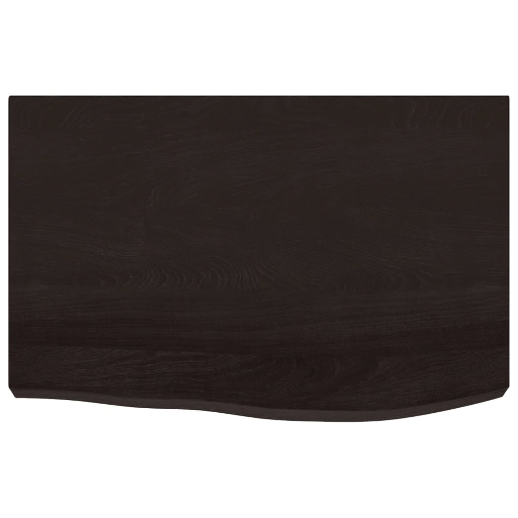 VidaXL Washbasin sheet 60x50x (2-4) cm treated solid wood dark brown