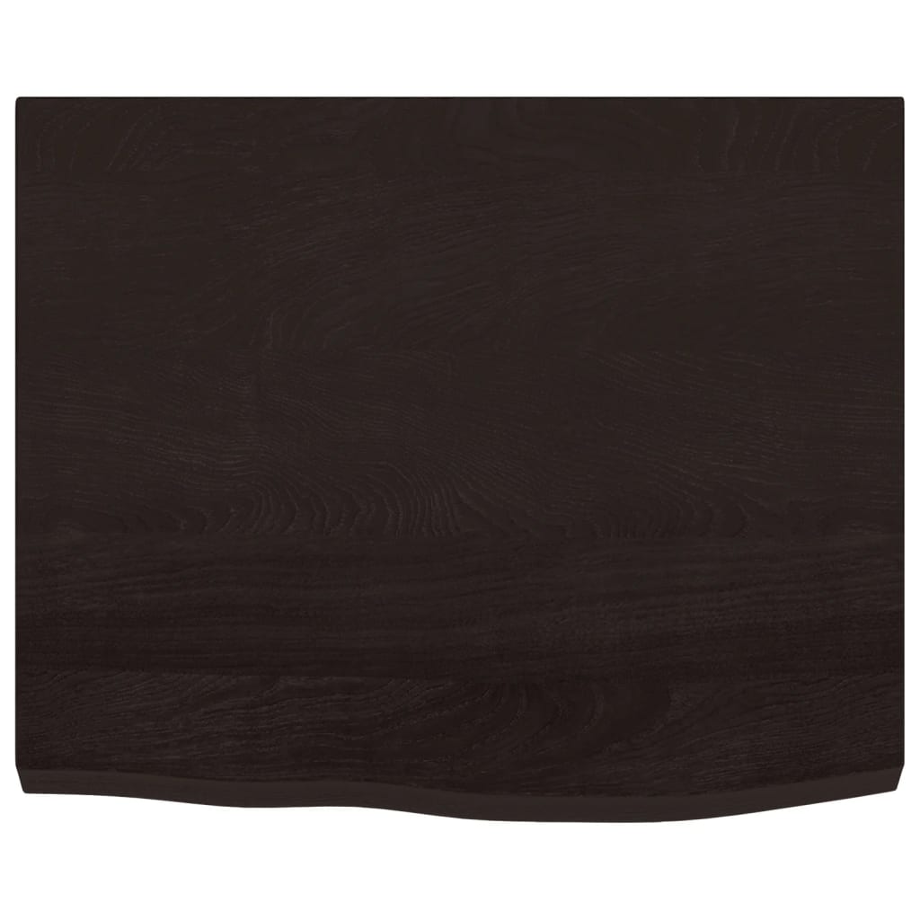 Vidaxx plan de lavabo 60x60x (2-4) cm bois massif traité marron foncé
