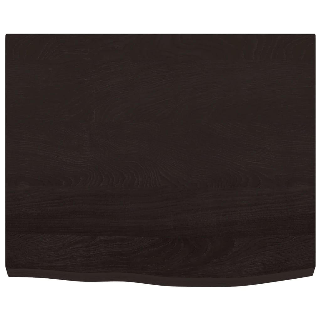 Vidaxl Washbasin Sheet 60x60x (2-4) CM Mada maciza tratada marrón oscuro